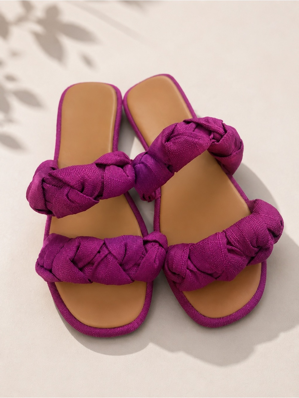 Universal Thread Braided Double-Strap Slide Sandals Size 9